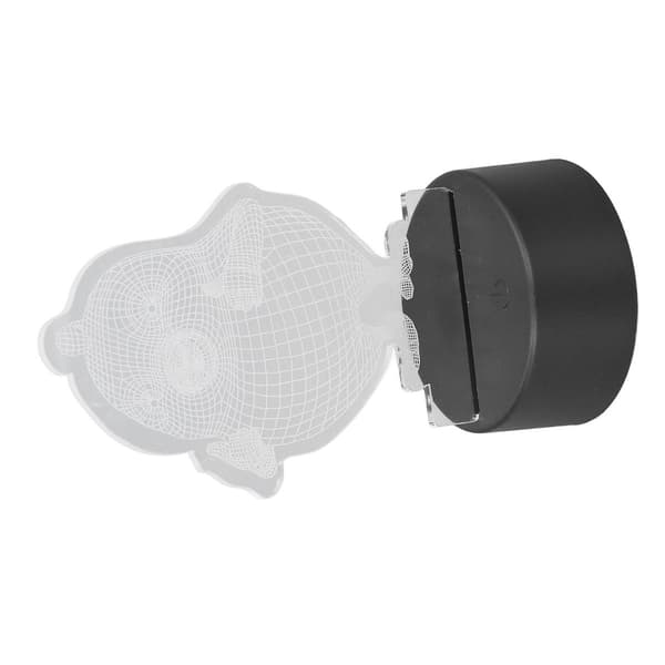 3D nattlys 7 farger 3D kyllingform akryl LED nattlys KLB