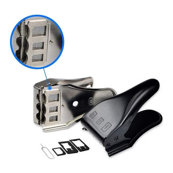 Universell 3 i 1 punch/Standard SIM/Micro SIM/Nano SIM-kortkutter for alle