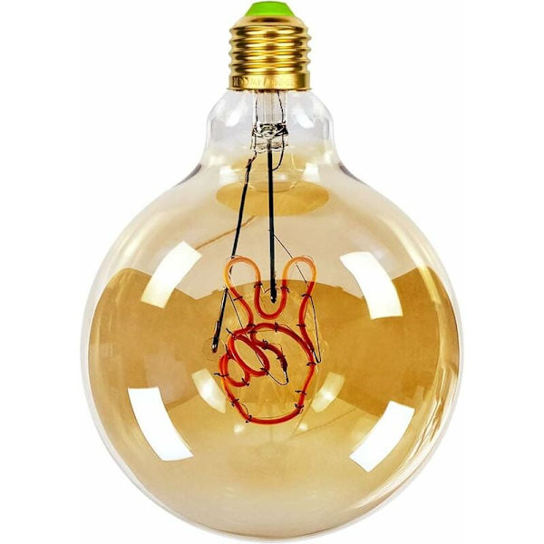 Big Globe G125 4W 220/240V Vintage LED-lamput aakkoskirjaimen koristeluun, super lämmin keltainen KLB