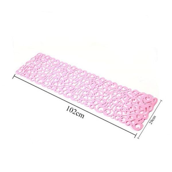 Vaskbar Bordløber 102 x 29 cm Mørkegrå Rosa Farve