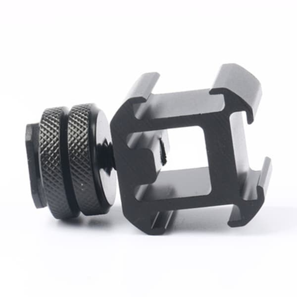 Triple Hot Shoe Mount Adapter Forlængerbeslag til Mikrofon