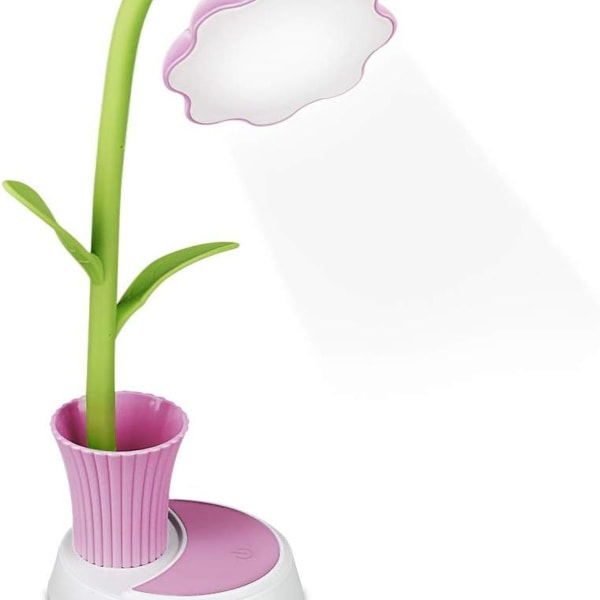 Barnebordlampe, USB-oppladbar bordlampe, nattbordslampe for KLB