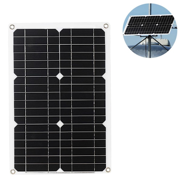 Solcellelader solpanel kit med solcelleladningsregulator, med