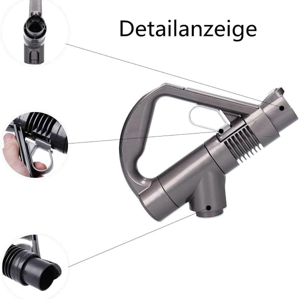 Reservehåndtak for Dyson støvsuger DC19 DC23 DC26 DC29 - Grå/Titan - Reservehåndtak KLB