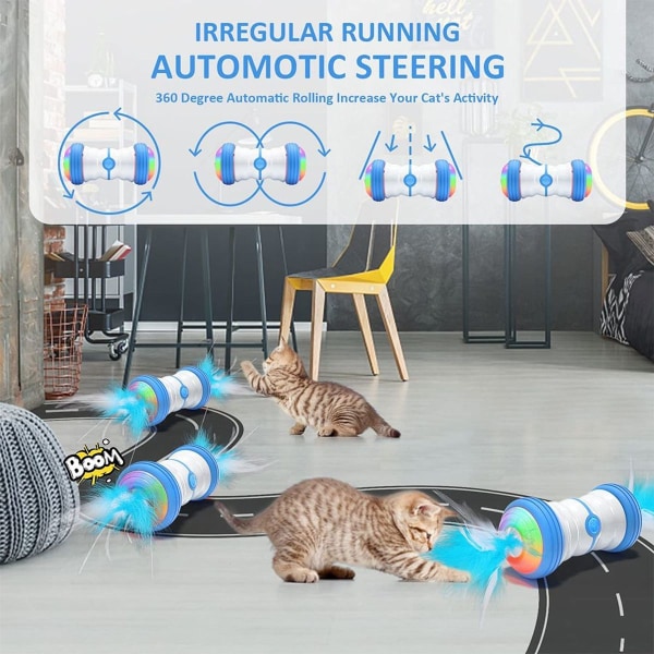 Katt Leksak Elektrisk Interaktiv Blå KLB