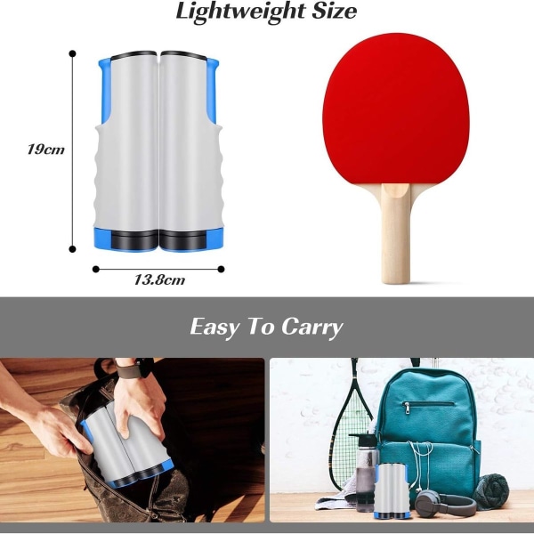 Ping pong nett, sammenleggbart bordtennisnett, ping pang nett