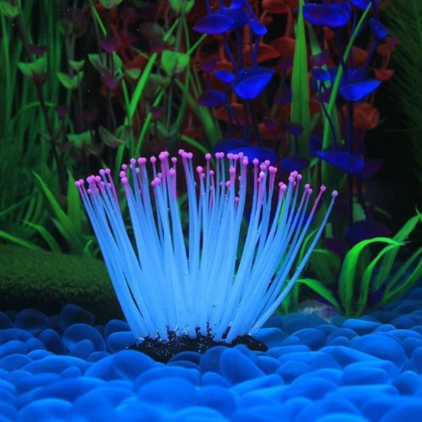 Xiangze Akvatiske Planter Akvarium Kunstigt Akvarium Anemon Silikon Planter