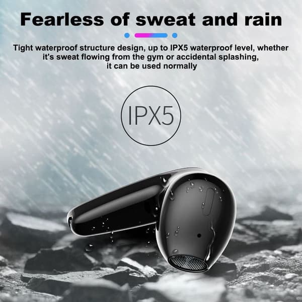 Trådløse ørepropper V5.1 Bluetooth-hodetelefoner, støydemping