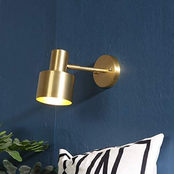 LED vegglampe justerbar retning speil baderomslys gylden trappelys soverom jern vegglampe