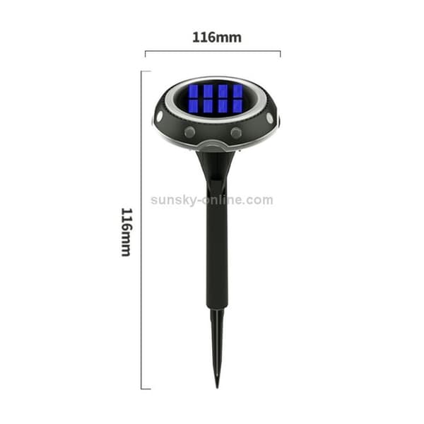 TG-JG00128 8 LED prickig lång rör solenergi utomhus vad