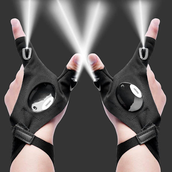 Farsdagsgaver LED-hansker Verktøy Gadgets for Camping Reparasjonsarbeid KLB