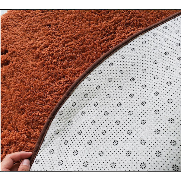 Beige pyöreä kylpymatto Ø 60 cm Vihreä Yksivärinen pehmeä karitsan sametti pyöreä matto makuuhuoneen olohuone tatami lattiamatto kelluva ikkunan peite