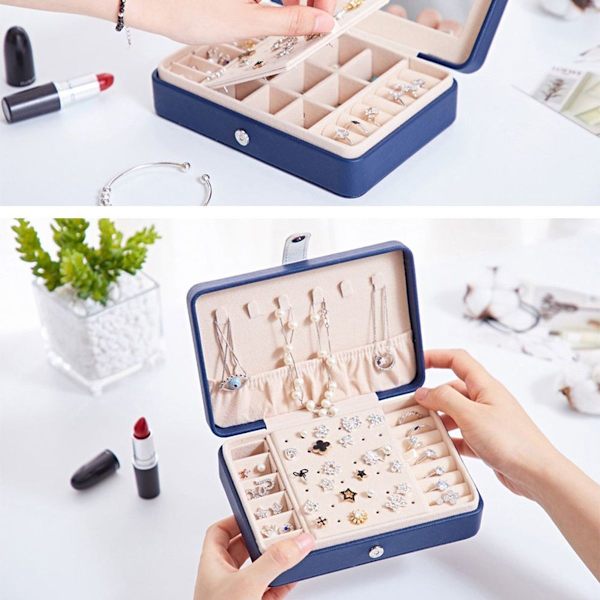 Smyckeskrin Organizer för Kvinnor Flickor Fru Ideal Present