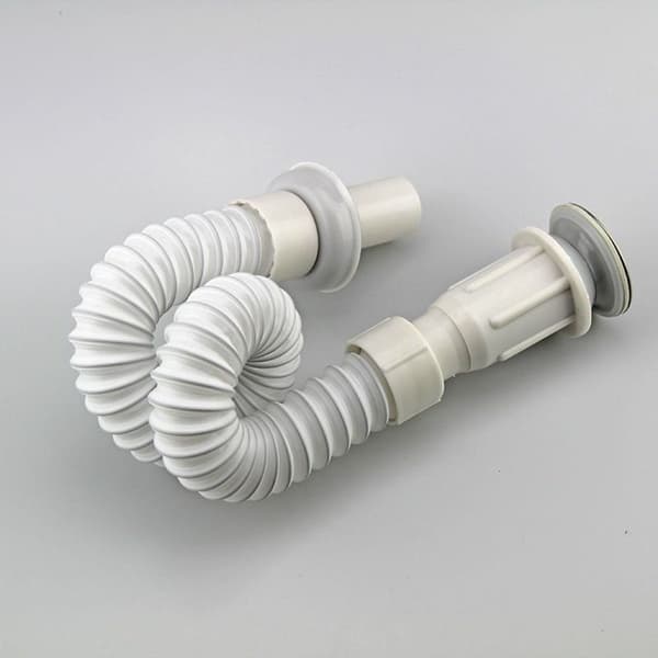 Flexibel avloppsslang 13972, 1 1/4\" x 32 mm, hävert/luktfälla för