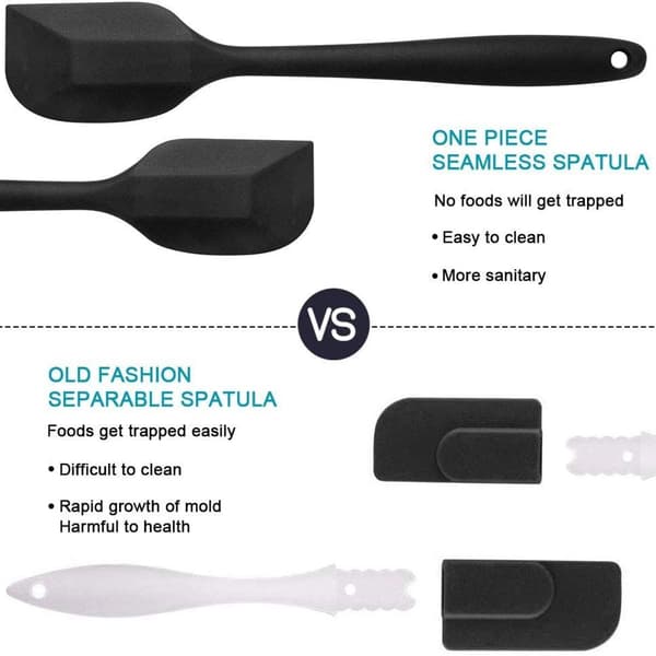 6-delt Bake Spatula Silikonbørste Bake Sett