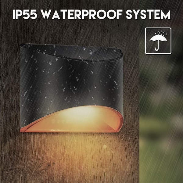 Solcellslampor utomhus vägglampa trädgård (2-pack)
