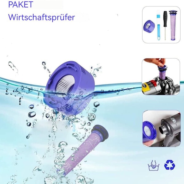 Flylinktech 21.6 V 4500 mAh erstatningsbatteri til Dyson V8, kompatibel med