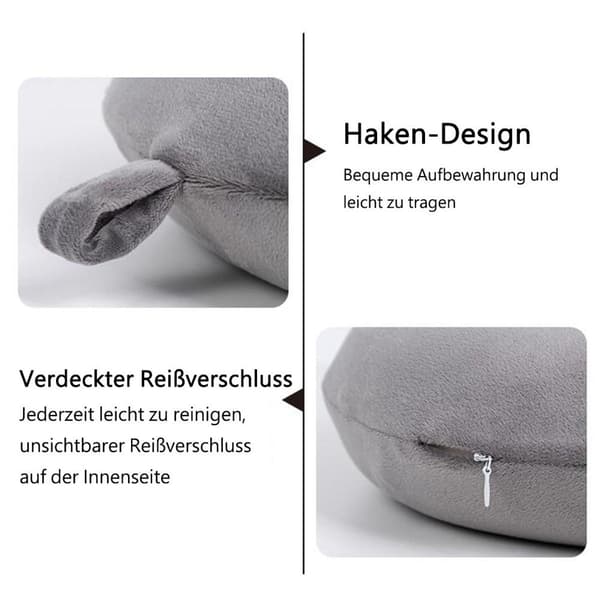 Mysig resekudde, perfekt minnesskum nackkudde, stöd kudde,