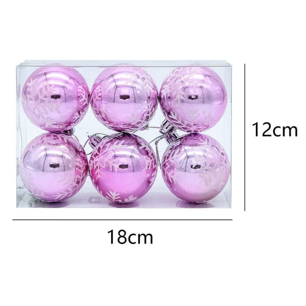 6 cm plastik snefnug vedhæng, pink KLB