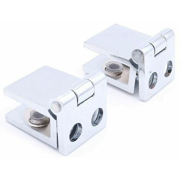 8 stk. glasdørshængsler - 5 mm - 8 mm KLB
