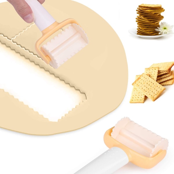 Cookie Cutter, 3 stykker Plastic Biscuit Form Kit Multifunktionel Cutter Køkkentilbehør Værktøj til Pizza Kage Brød DIY Out-