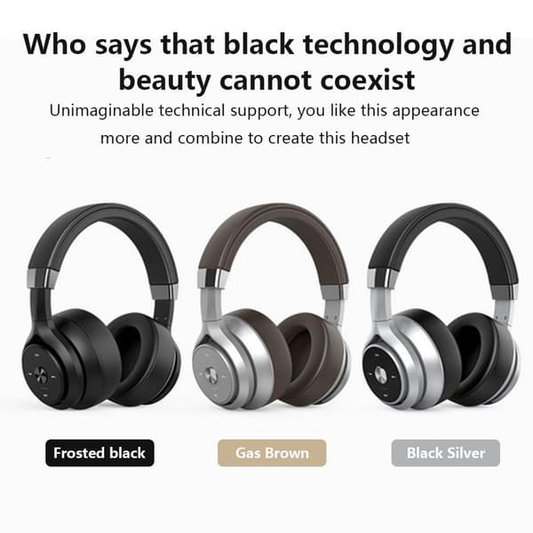 Aktiivinen melunvaimennus Bluetooth-kuulokkeet hopea