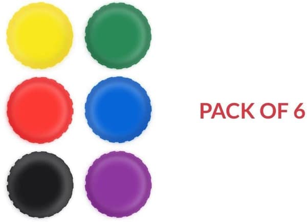 Silikonflaskestopper 6PCS Øl, brus, eddik eller soyasausbevaring