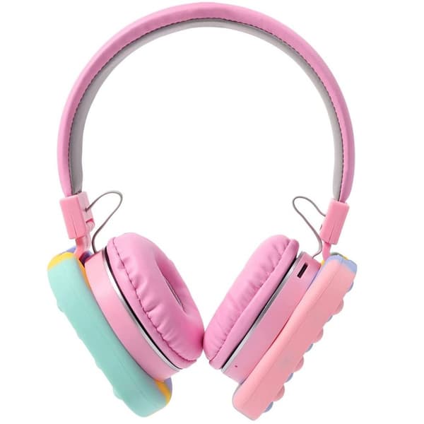 Bluetooth-headset, trådløst stereo-headset med pink