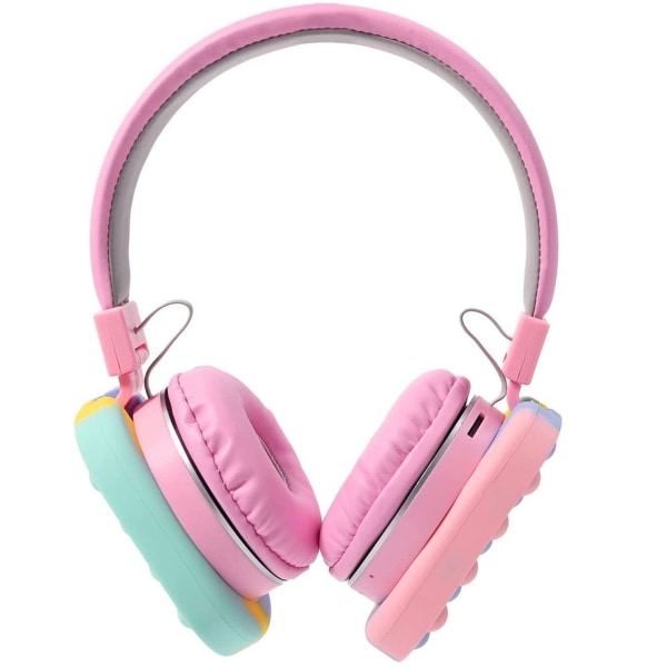Bluetooth-kuulokkeet, langattomat stereokuulokkeet, vaaleanpunaiset