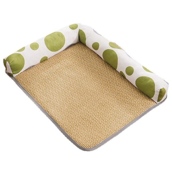 Kjølematte for kattunger og valper, Rattan kjæledyrpute for katter, liten M (19,7x15,75x1,1) KLB