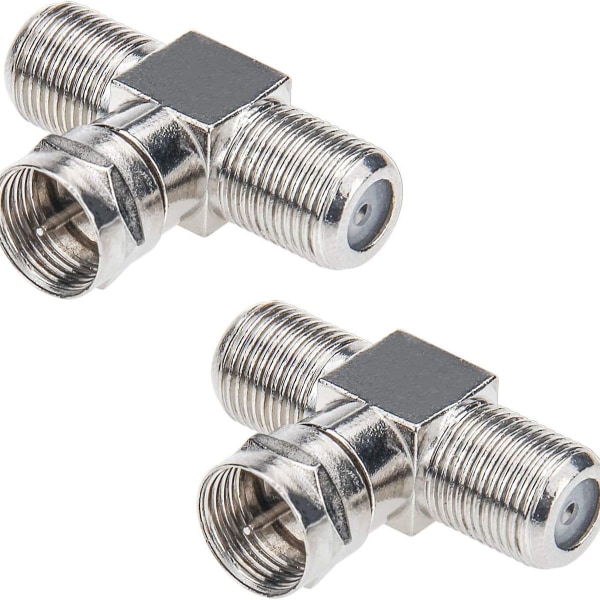 Kabelsplitter: TV-splitter, F-type RG6 hann til 2 F-hun