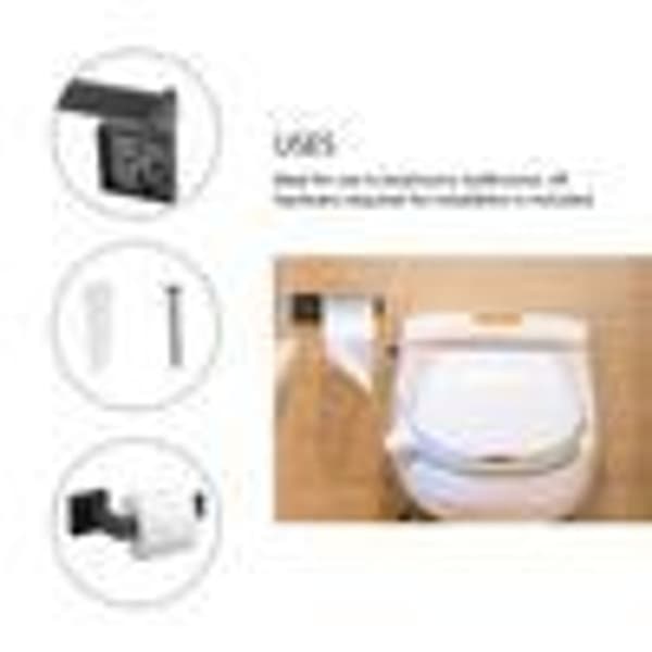 Toiletpapirholder i rustfrit stål til montering på væggen KLB