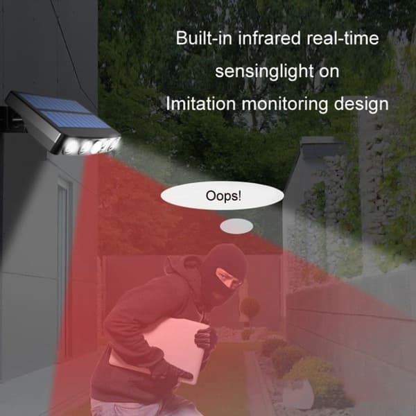 Jordkabelanslutning, infraröd sensor, vattentät solbelysning, omvandlare