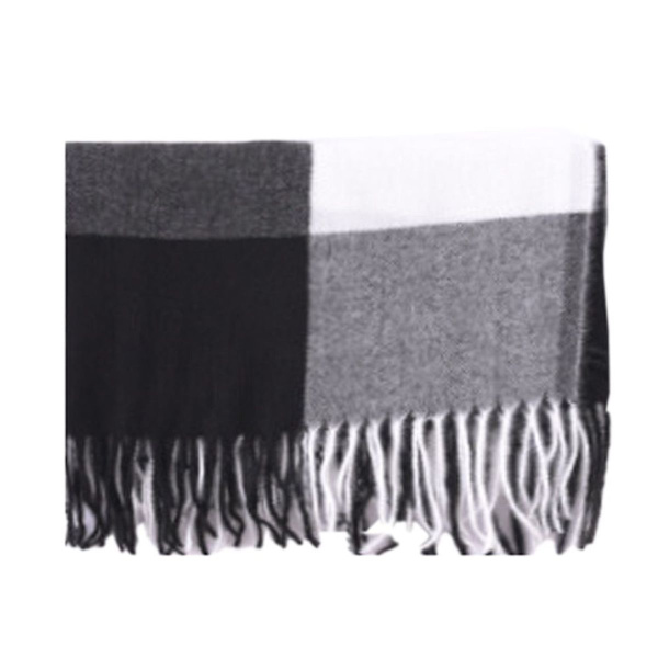 Mjuk vinterscarf, damhalsdukar, dammjuk modehalsduk, stil 1