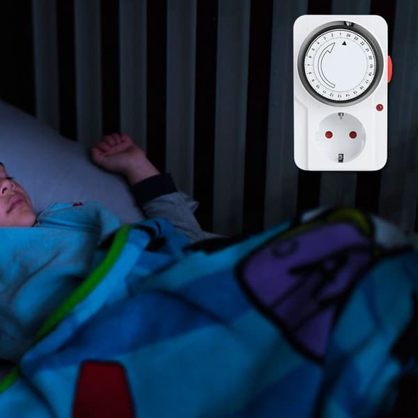 Timer-stikkontakt, mekanisk 24-timers plug-in stikkontakt timer KLB