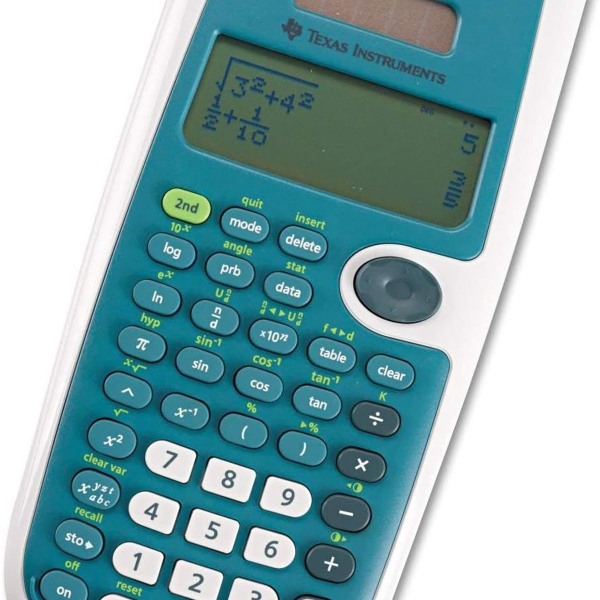 Vitenskapelig multi-view kalkulator, 16-bit, 4-tråds, batteri/solenergi