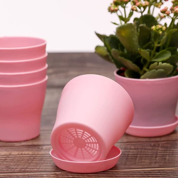 10-pack miniplantkrukor med pall
