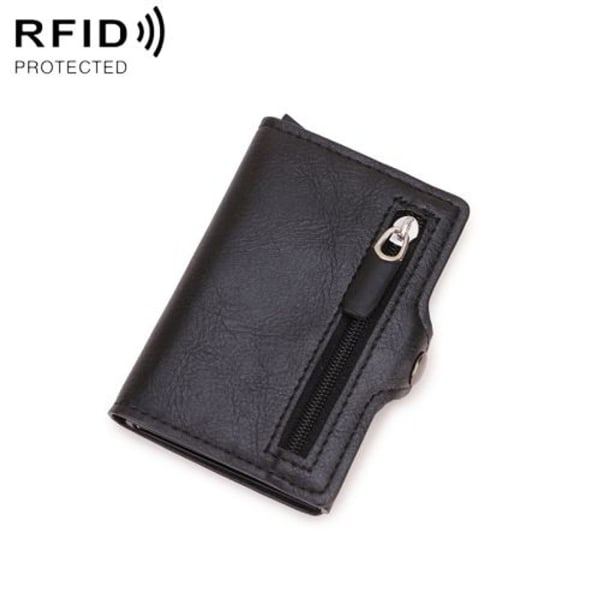 C1911H9 Multi Card Slot RFID-kortholder Lavet af PU-læder og metal (Sc