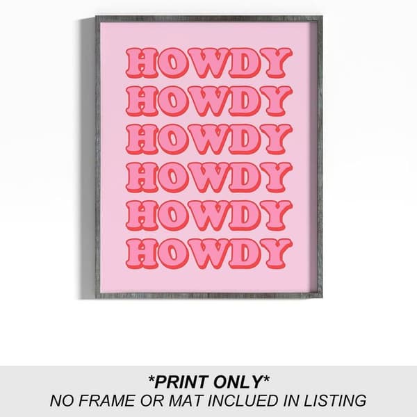 Pink og hvid vægkunst til soveværelset