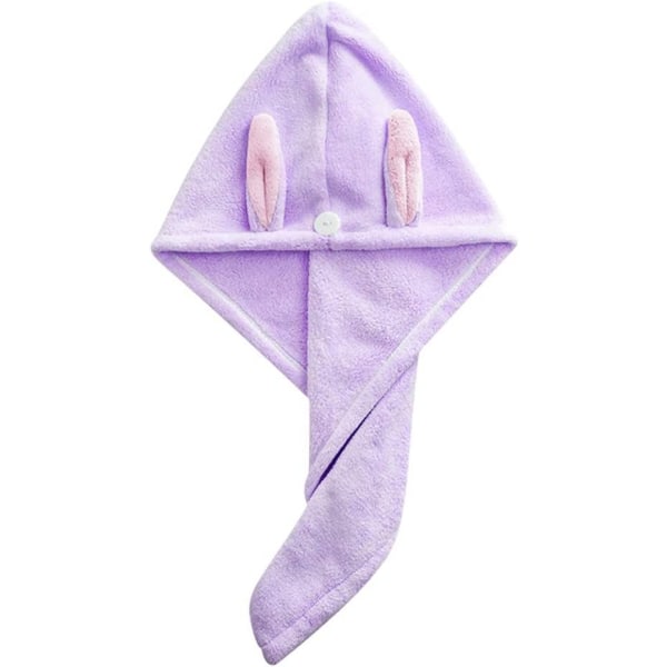 Hårhåndklæder Brusehætter Håndklæder til aftørring af børns hår Absorberende håndklæder Børnehat til tørt hår med knap