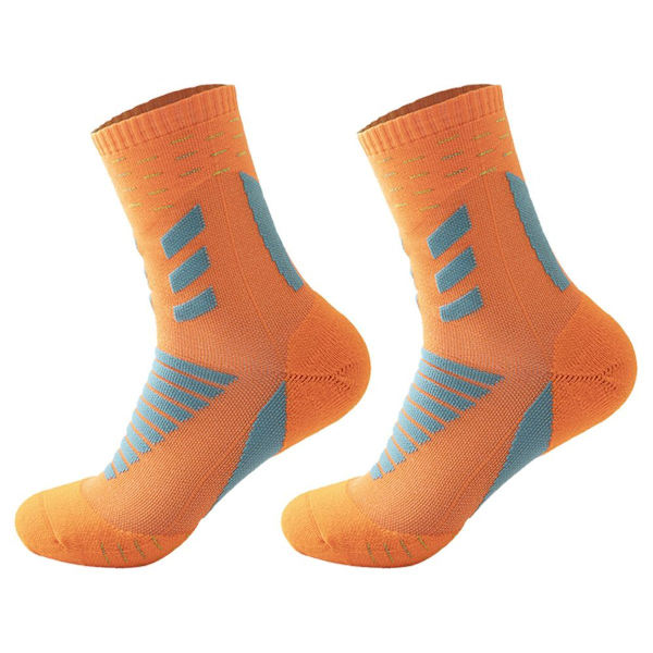 Herre Basketball Walking Running Sokker Fugtighedsabsoberende Orange Base KLB
