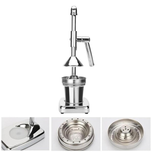 Manuell juicer, rustfritt stål fruktpresse