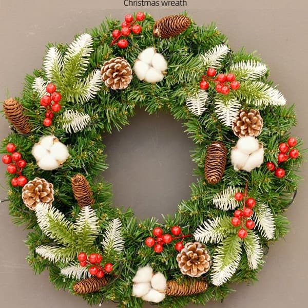 Oplyst julekrans med LED A 30cm KLB