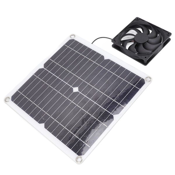 Solcellepanel-ventilator Letvægts bærbar solcelledrevet ventilator-sæt KLB