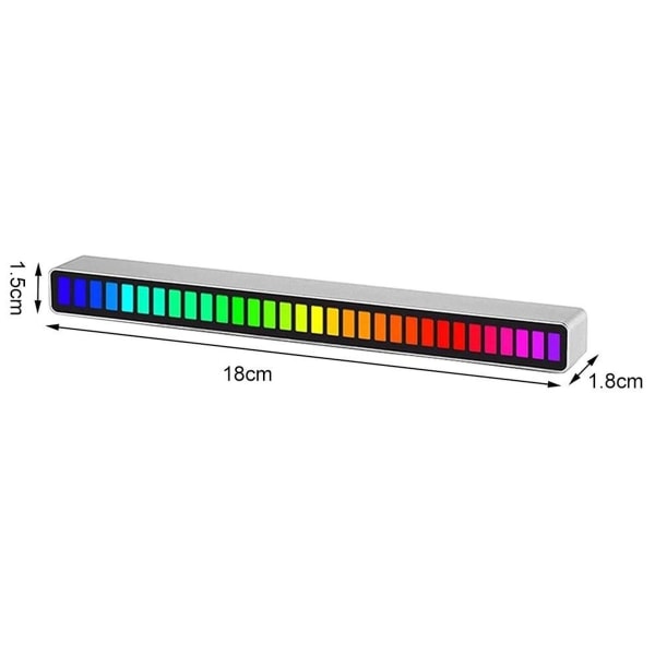 LED-valopalkki, värikäs LED-äänenohjaus KLB