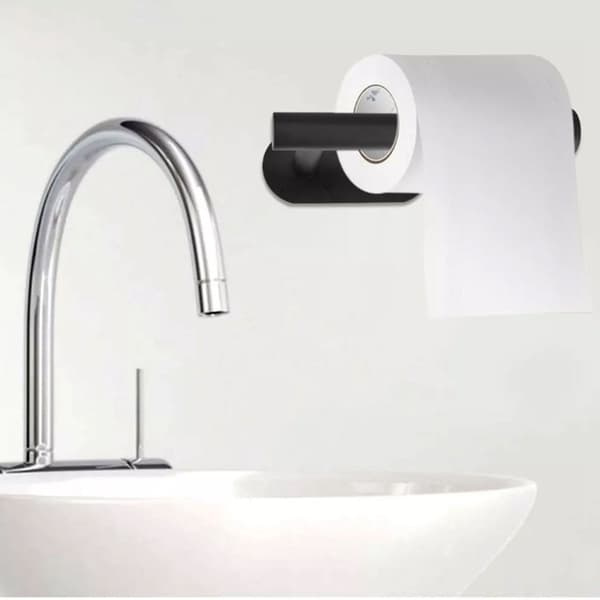 Stykker sort rustfrit stål toiletrulleholder Ingen KLB