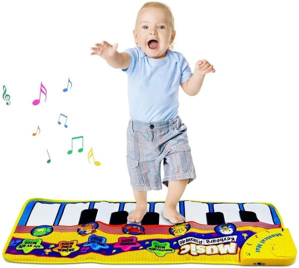 Pianomatte, Musikkteppe for Barn, Baby Keyboardteppe