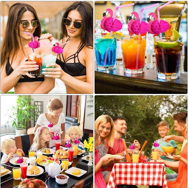 50 Flamingo-pillit, taipuisat cocktail-pillit, Flamingo-pillit