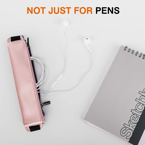 Pennfodral (2-pack) PU Läder Pennhållare Rosa KLB