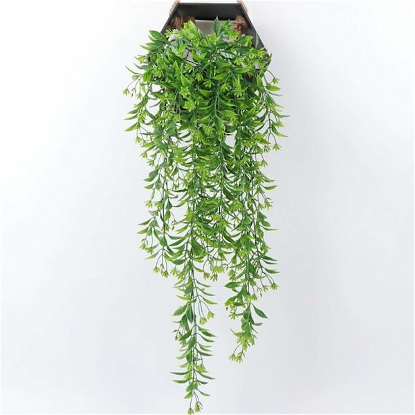 Kunstige Blomster Kunstige Hængeplanter, 78CM, 5 Gaffler, Falsk Vinstok, Pil, Rattan, Blomster, Til Hjem, Havevægsdekoration (Grøn) KLB